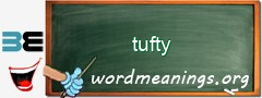WordMeaning blackboard for tufty